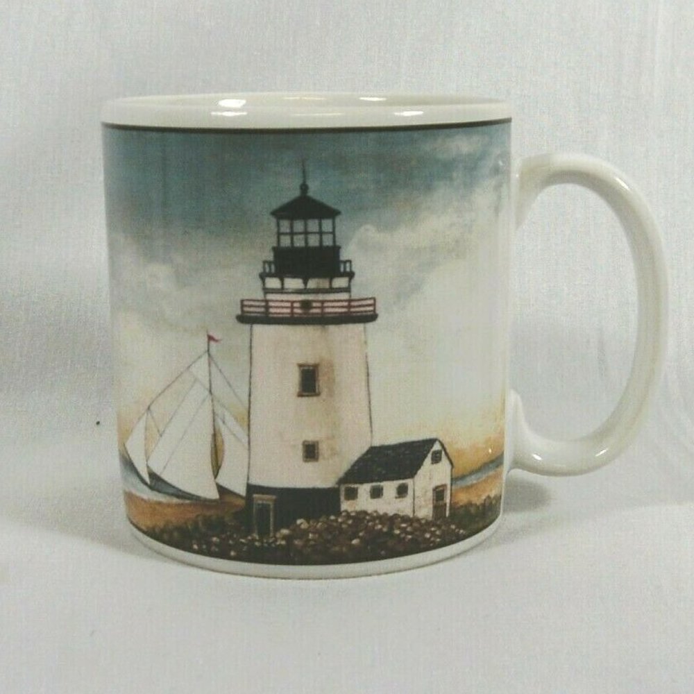 Target Home Stoneware Mug By The Sea Lighthouse